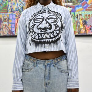 Handpainted crop shirt
Small